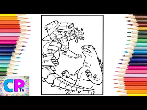 Mechagodzilla Fights Godzilla Coloring Pages/Marin Hoxha & Caravn - Eternal [NCS Release]