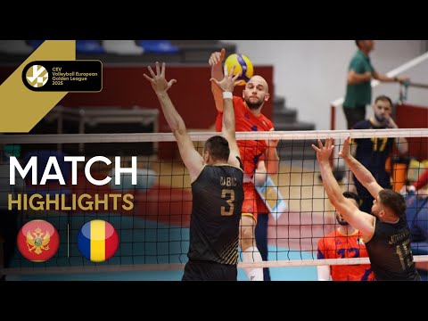  Highlights | Montenegro vs. Romania - CEV Volleyball European Golden League 2025 | Men 