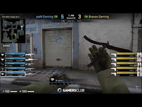 Pov saffee (30/18) CS GO DEMO - DUST2 - PAIN 16 VS 10 BRAVOS (Gamers Club Masters V 31/07/2020)