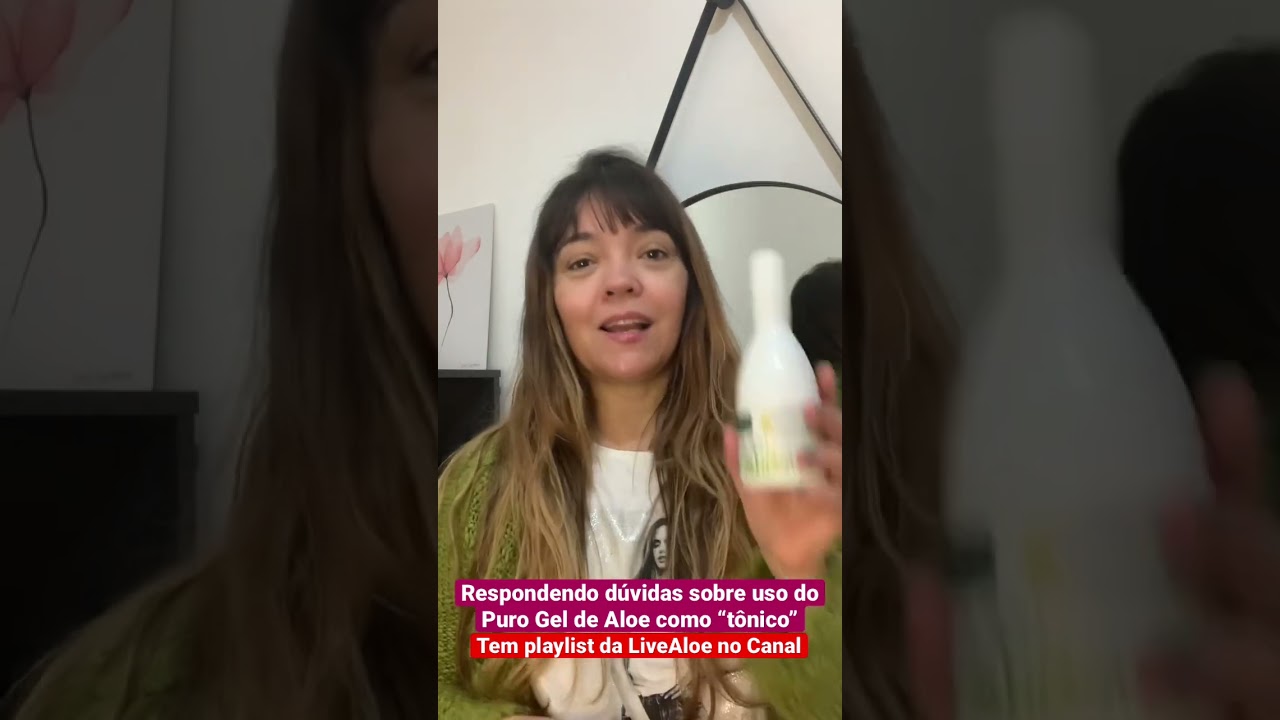 Dá pra usar o Puro Gel de Aloe da LiveAloe como um “tônico” Respondendo dúvida de leitores #shorts