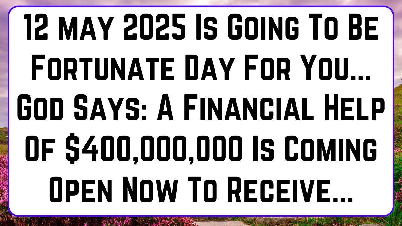 🤑🤑 GOD IS SAYING YOU WILL GET A FINANCIAL HELP OF $400,000,000 IS COMING OPEN NOW TO RECIEVE...