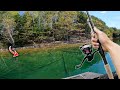 Fishing Crystal Clear Water For BIG Bass INSANE