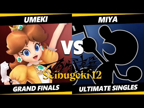 Seibugeki 12 GRAND FINALS - miya (Game & Watch) Vs. Umeki (Daisy) SSBU Ultimate Tournament