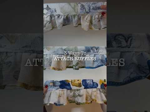 Learn how to attach ruffles #beginnersewing #learntosew