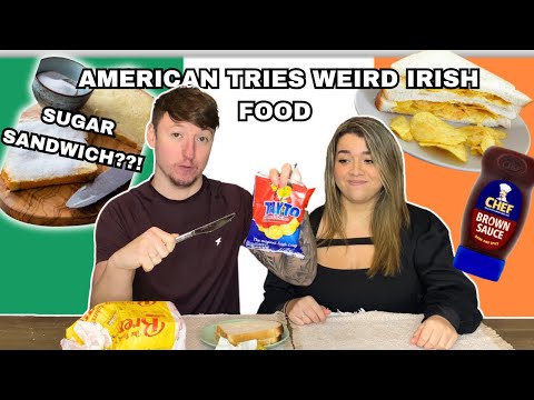 American Tries Weird Irish Food for the First Time!