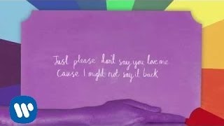 Gabrielle Aplin - Please Don&#39;t Say You Love Me (Official Lyric video)