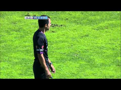 Gol de Guilherme Siqueira (1-0) en el Granada CF - Celta de Vigo Jornada 6