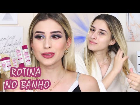 MINHA ROTINA NO BANHO: CUIDADOS COM O CABELO - PARTE 1 | Carine Reis