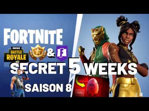 WEEK 5 SECRET BATTLE STAR LOCATION GUIDE FORTNITE season 8  & all weeks