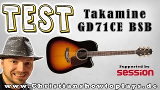 Video thumbnail for Review/Soundtest: Akustikgitarre bis 400 € "Takamine GD71CE BSB" | ChristiansHowToPlays by ChristiansHowToPlays