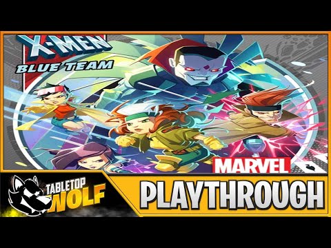 X-men Marvel United - Blue Team Playthrough