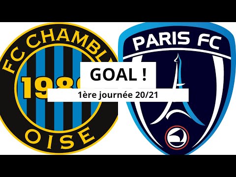 FC Chambly Oise - Paris FC [0-(3)] GOAL 90+6' (Florian Martin) 1ère journée 2020/21