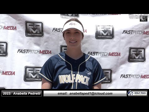 2023 Anabella Pedretti 3.2 GPA - Athletic 3rd Base & Outfield Softball Skills Video - Lady Wolfpack