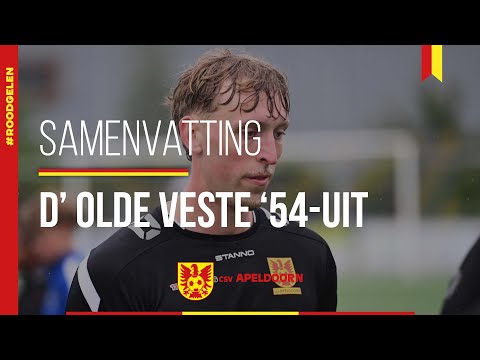 Samenvatting d' Olde Veste '54 - csv Apeldoorn | 24 mei 2025