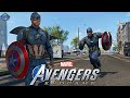 Marvel's Avengers Game - MCU Captain America Movie Suit Free Roam Gameplay! [4K60fps]