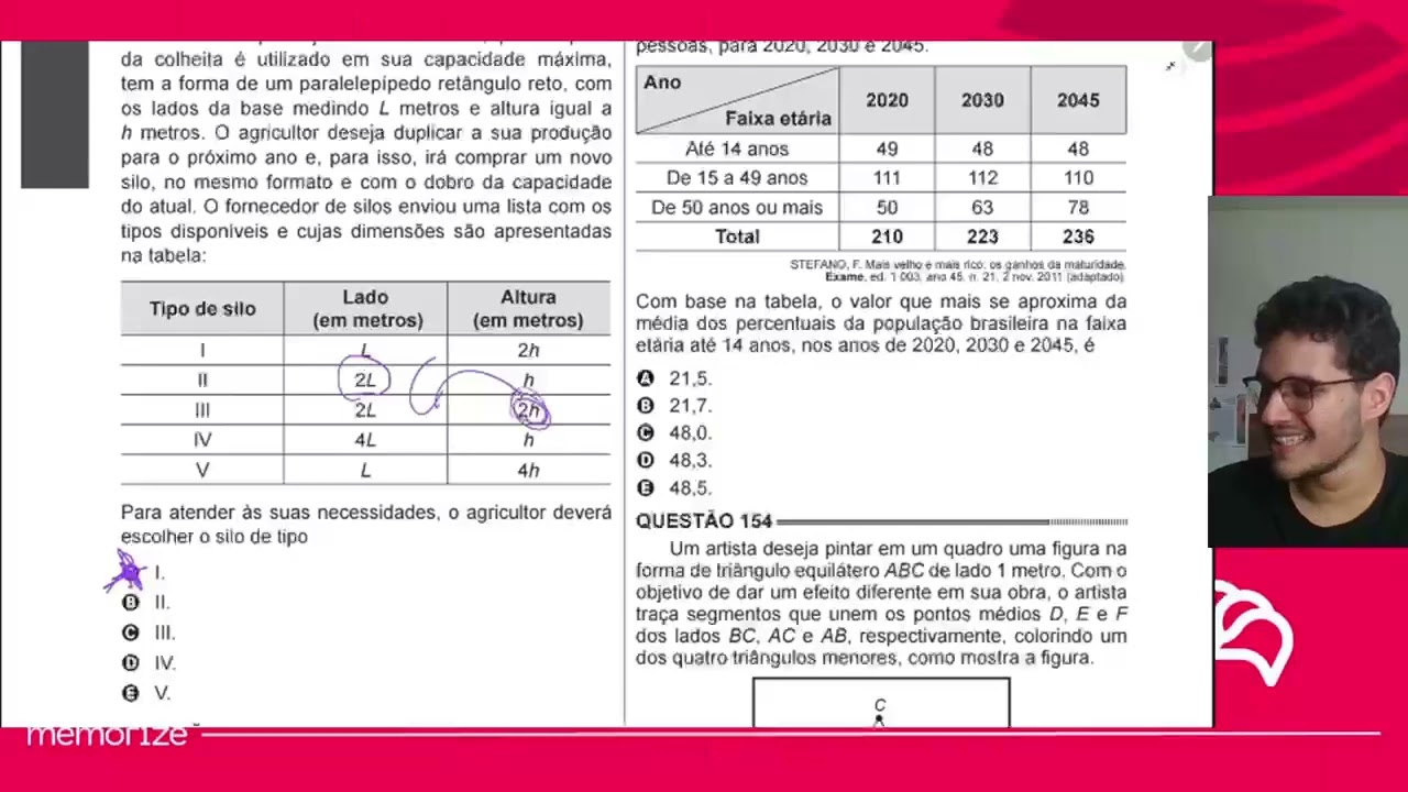 Resolução em Vídeo — Questão 151 ENEM 2014 PPL