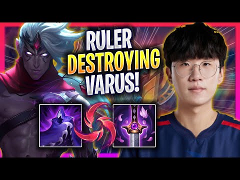 RULER DESTROYING WITH VARUS! - JDG Ruler Plays Varus ADC vs Kalista! | Season 2024