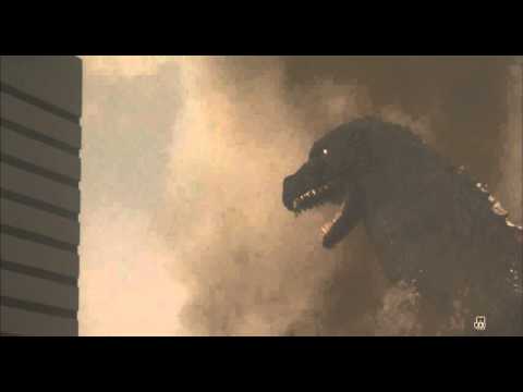 Godzilla vs King Ghidorah: Godzilla and Yasuaki Shindo final scene