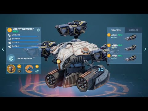 WRAMPAGE WITH LABRYS DEMETER! INSANE SUPPORT BUILD! (War Robots)