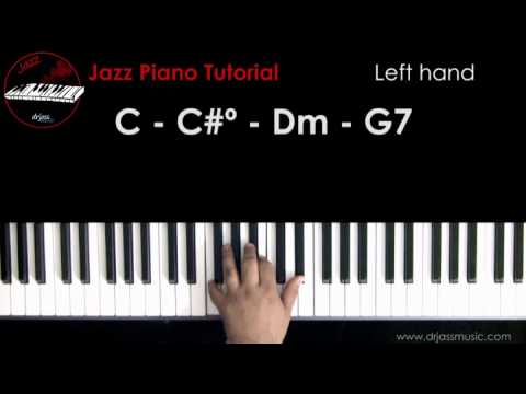 DRJASSMUSIC Jazz Piano Tutorial - Left Hand (English)