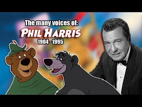 Many Voices of Phil Harris  (Animated Tribute / R.I.P. / Robin Hood / Jungle Book) HD High Quality