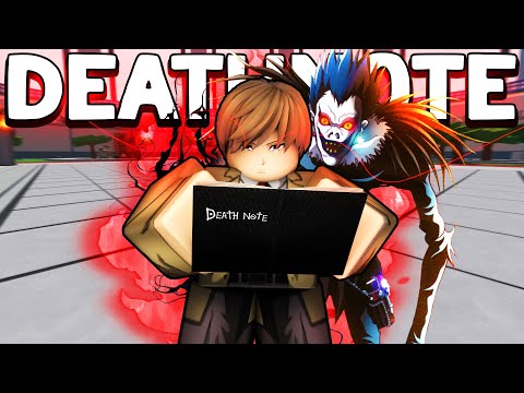 TROLLING Using DEATH NOTE in PUBLIC SERVERS in Heroes Battlegrounds