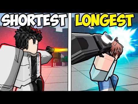 Shortest to Longest Attacks in The Strongest Battlegrounds...