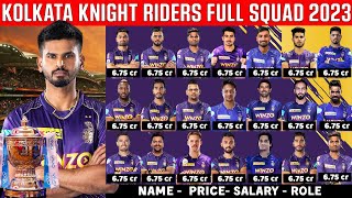 Kolkata Knight Riders Full Squad 2023 | KKR Team After Auction | Shreyas Iyer, Andre Rusell