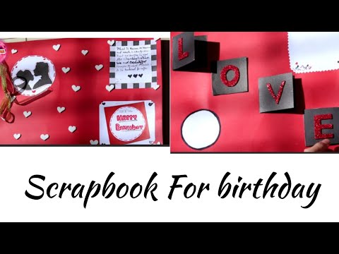 SCRAPBOOK TUTORIAL FOR BIRTHDAY OR ANY OTHER EVENTS♥️😍 || SYEDA WANIA♥️