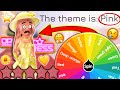 A WHEEL Decides The COLOR Of My OUTFIT In DRESS TO IMPRESS ROBLOX! This Challenge went TERRIBLE 😭