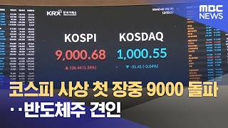 코스피 사상 첫 장중 9000 돌파‥반도체주 견인 (2026.06.18/뉴스외전/MBC)