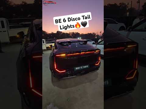 Mahindra BE 6 Disco Tail Lights🔥🖤!! BE 6 Black | BE6 Tail Lights | BE 6 Black Colour | M2S Shorts