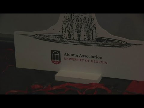Georgia fans gather together for the national...