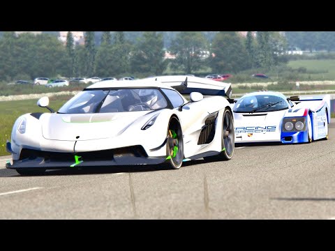 Koenigsegg Jesko vs Porsche 956 Long Tail - Highlands