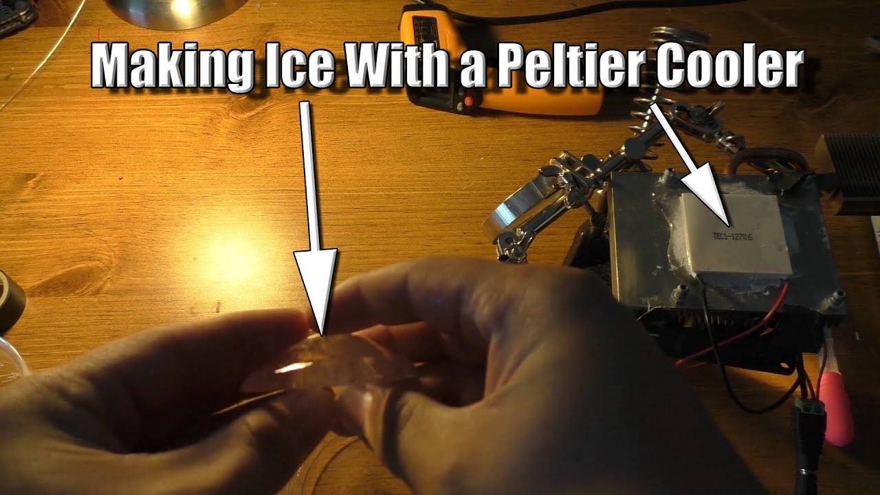 Making Ice with a Peltier Cooler