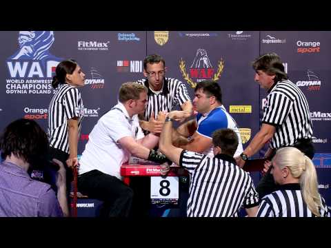Disabled man +90kg left eliminations. Worlds 2013, Gdynia, Poland.