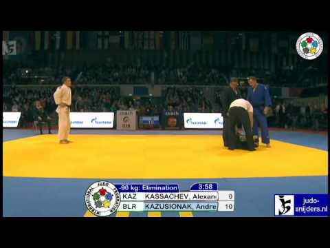 Alexandr Kassachev (KAZ) - Andrej Kazusionak (BLR) [-90kg]