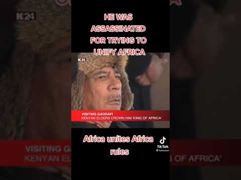 The real reason they killed Muammar Gaddafi