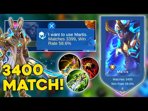 MATCH MARTIS YANG KE 3400 MATCH! LET'S GO! | GAMEPLAY TOP GLOBAL MARTIS INDONESIA - MLBB