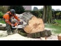 Stihl MS880 met 1.2 meter blad. 