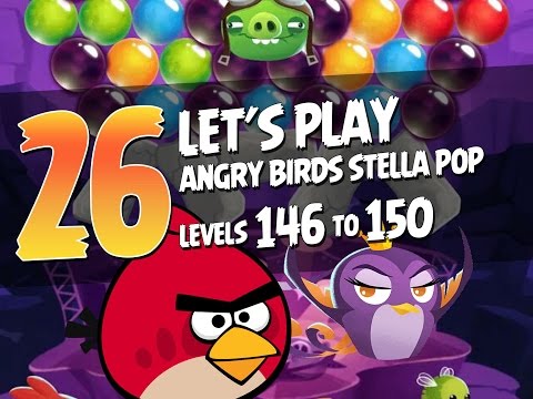 Let's Play Angry Birds Stella Pop - Part 26 - Levels 146 to 150 - Give Red a Chance