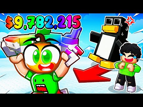 Arkadaşlarım Beni Brainrot İçin Penguenlerden Kaç Oyununda Zorbaladı, Bende Trolledim! 🤣 | Roblox