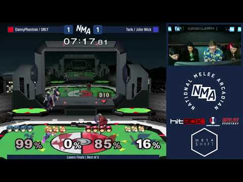 NMA2 - DannyPhantom / ORLY (Red) VS Tank / John Wick (Blue) - SSBM Losers Finals