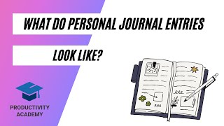 What Do Personal Journal Entries Look Like?