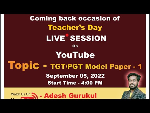 UPTGT MODEL PAPER -1                 #ART by- Adesh Gurukul