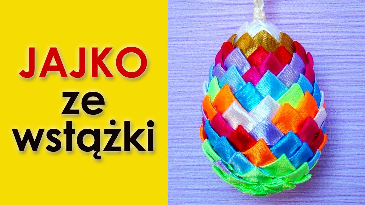 Jak zrobić jajko wielkanocne ze wstążki?
