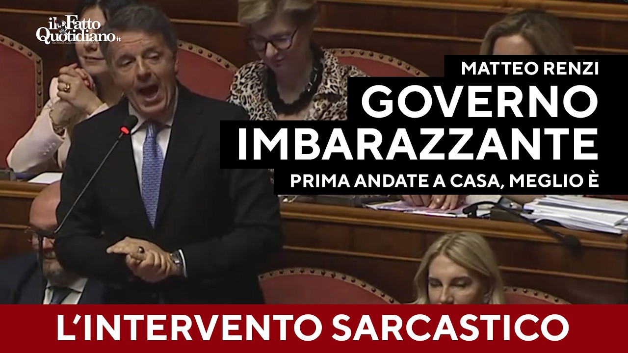 Il sarcasmo d Renzi: "Giorgetti ha rimasto solo. Governo imbarazzante, andate a casa"