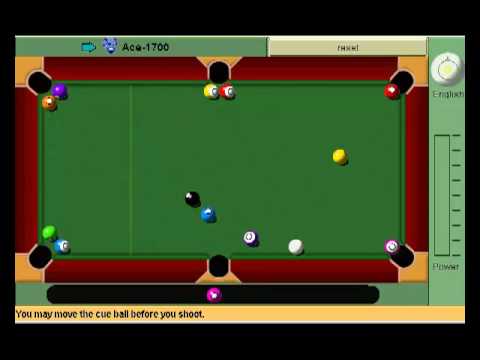 Yahoo Pool Trickshot: 7 Ball Loose Hole