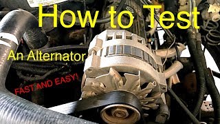 How to Test an Alternator (fast and simple)