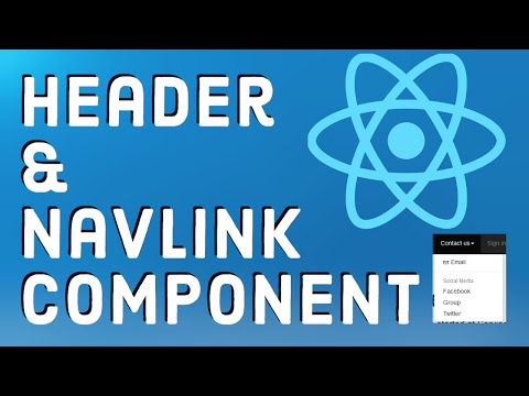 React Tutorial 16 Build A Header Component Using the NavLink Components to Navigate to a Route